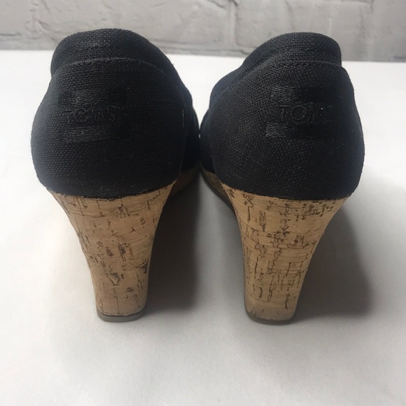 toms classic wedge black